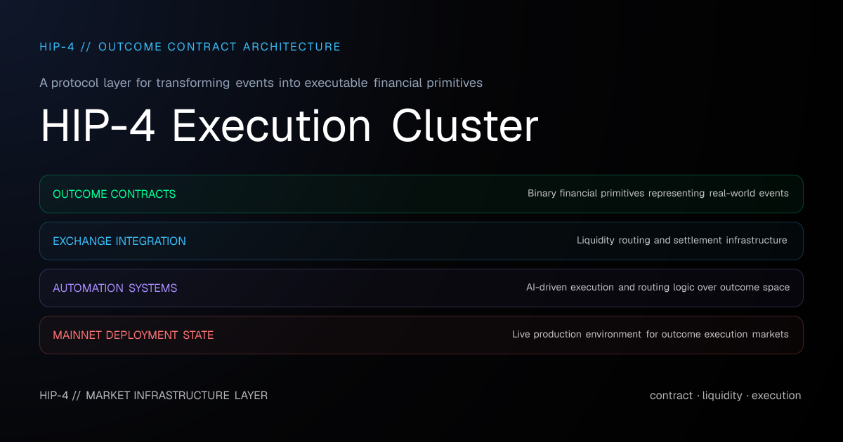 HIP-4 | Machine-Native Outcome Contract Execution Infrastructure ...